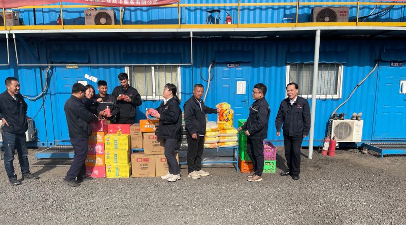 施工現場調研、慰問